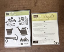 Stampin  Up Grown with Love Stamps  Garden Grown Framelits Dies