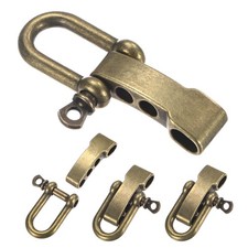 4-Pack Paracord Bracelet Shackle Buckle U Type Bronze, Flat Head