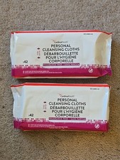 Cardinal Personal Cleansing Wipe cloths Unscented Adult Wipes Lot Of 2 42 Each 