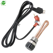 Engine Block Heater Element & Cable Cord For Ford F250 F350 6.0/6.4L 2003-2010