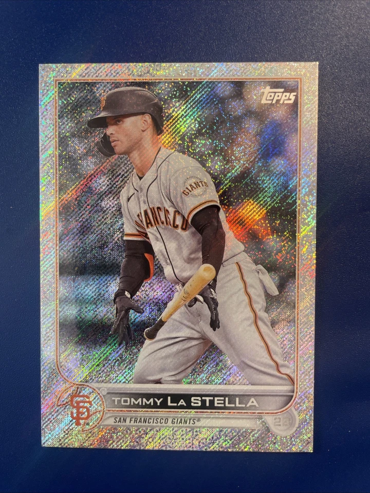 2022 Topps Tommy Lastella #241 Base & Foilboard /875 Giants - Image 3 of 4
