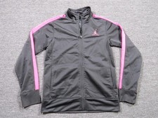 Jordan Jacket Youth Large Black Pink Full Zip Track Jumpman Stripe Nike