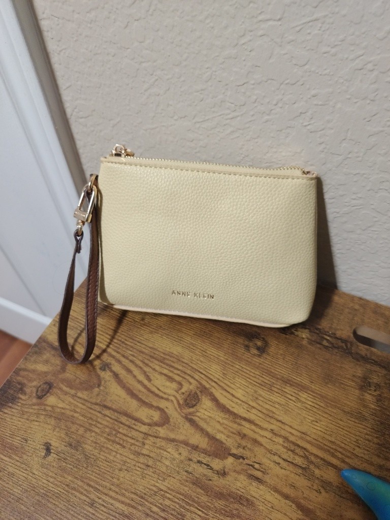 Anne Klein Cream Wristlet