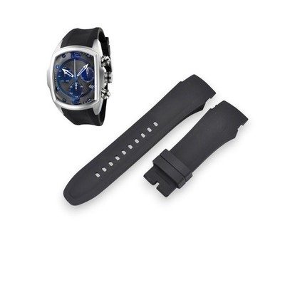 Lupah 6101 26mm Black Rubber Watch Strap For Invicta