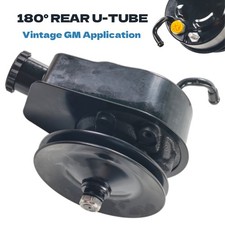 For Chevy Sbc 350 400 Steering Pump W V-belt Pulley 180 U-return Long Tube For Chevy Sbc 350 400 Steering Pump W V-belt Pulley 180 U-return Long Tube