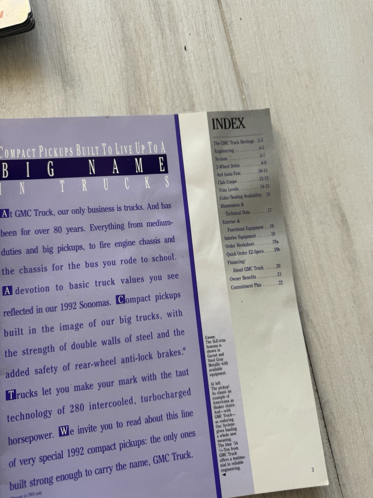 Vintage Car Brochures GMC Chevy Cadillac 1988–1992 Lot of 4