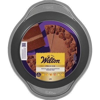 Wilton Premium Non-Stick 6-Inch Round Cake Pan 6X2 Baking Pan,Packaging May Vary