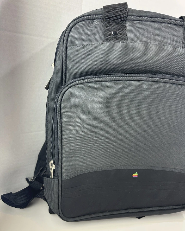 *Defectuoso Bolso Mochila Apple Computer X Mead Logo Arco Iris Coleccionista Raro Foto 2 de 4