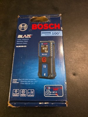 BOSCH GLM100-23 100 Ft Blaze Laser Distance Measure NIB