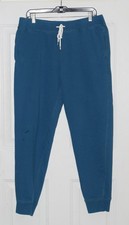 LANDS END SERIOUS SWEATS MENS FRENCH TERRY JOGGER BALTIC TEAL M 32-34 521033