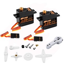 2PCS 21G Mini Digital Servo, Steering Gear Full Metal Gear Micro RC Servos Mo...