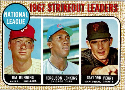 1968 Topps K Leaders #11 BUNNING JENKINS PERRY EX/MT Condition *SET BREAK*