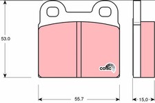 Plaquette de frein Porsche 912