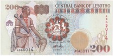 Lesotho 200 Maloti dated 1994 P20a Uncirculated UNC