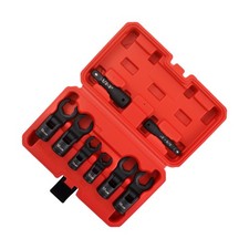 8pc 38 12 Flex Head Crows Flare Nut Wrench Socket Foot Line Wrench Set