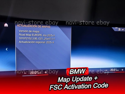 BMW Europe MGU2 JOY 2025-4 MAP Navigation Update + 2025-4 FSC Activation Code