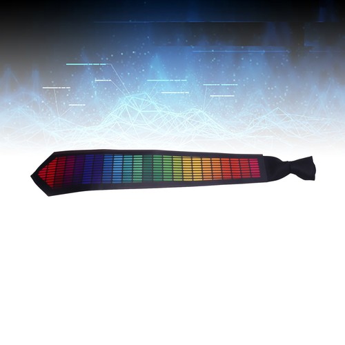 LED Tie Eye Catching Sound Activated Light Up Tie With On Off Controller For - Picture 23 of 24