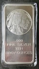 SilverTowne 10oz Silver Buffalo Bar in Plastic