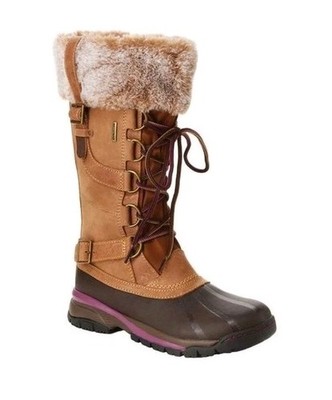 Jambu Women's Winter Boots Wisconsin (Brown) 9M  Tall Waterproof 