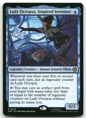 Lady Octopus, Inspired Inventor NM Normal Legendary Creature   Human Scientist V