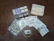 Fujifilm Fuji Finepix A500 Silver Digital Camera 5.1MP Open Box Manuals USB CD