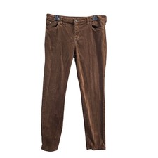 Kut From The Kloth Diana Skinny Pants Women Size 16 Brown Corduroy Stretch Soft