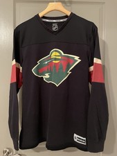 Y2K NHL Hockey Minnesota Wild Ryan Suter Black Reebok Jersey Size Medium