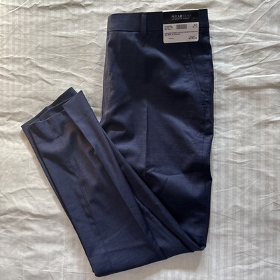 Kenneth Cole Awearness Blue Wool Blend Flat Front Classic Dress Pants 38 x  30 | eBay