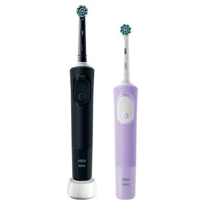 Oral-B Elektrische Zahnbürste - Vitality Pro + 2. Handstück - Black/Lilac Mist
