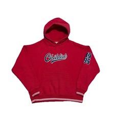Childish Heavy Turbo Red Hoodie 1995 Pullover Embroidered Jumper - M