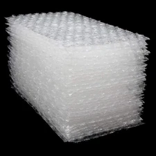 200 Pcs Clear Bubble Pouches Bags 4x8 inch, Protective Bubble Pouch Double Wa...