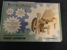 Timberkits Musician Pianist Automata Mechanical Wooden Model Construction Kit
