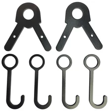 FULLBOW AR500 Steel Target Hangers and Gong Targets Combo Pack, Hanging Kit,