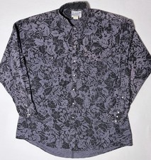 Vtg Rockmount Ranch Wear Pearl Snap Western Shirt Men's Oversized Large Floral