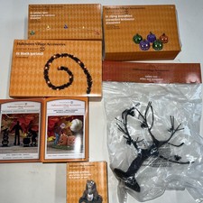 Lot Of 7 Piece Set Department 56 Halloween Village Accessories NEW