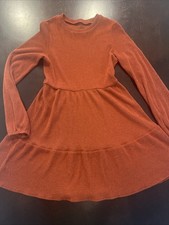 Medium Burnt Orange Sweater Dress Women’s Warm Fashionable