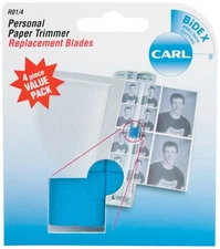 Carl Brands Carl Personal Paper Trimmer Replacement Blades 4/Pkg-Straight