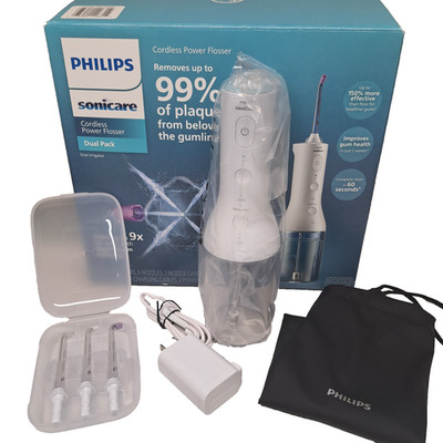 Philips Sonicare Cordless Rechargeable Power Flosser Single Pack  White  New OB