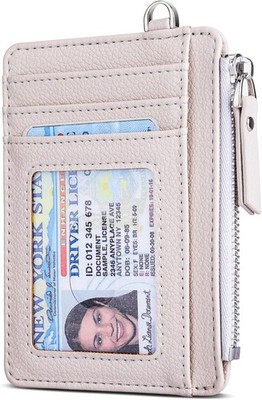 Teskyer Kartenetui, Slim Wallet mit Münzfach, Card Holder Wallet, Karten 
