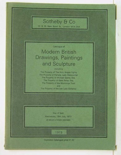Modern British Drawing Painting Sculpture Sothebys 1973