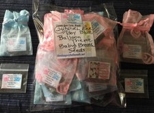 24 TWIN BABY SHOWER BALLOON SEED FAVORS 12 BOY BLUE 12 PINK GIRL VERY CUTE 