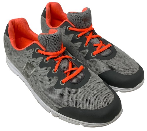 Footjoy 10 Scarpe Donna Enjoy Softlite Golf Grigio Neon Arancione Fj 95703 Sneakers - Foto 3 di 9