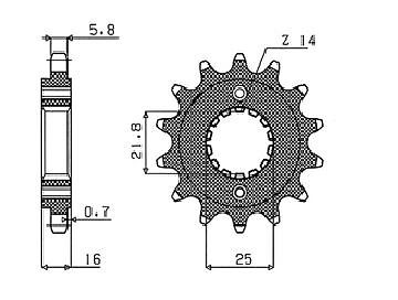 SUNSTAR 38015 FRONT SPROCKET 520 15T DUCATI SUPERSPORT 950 S ABS 2022 - Foto 1 di 1