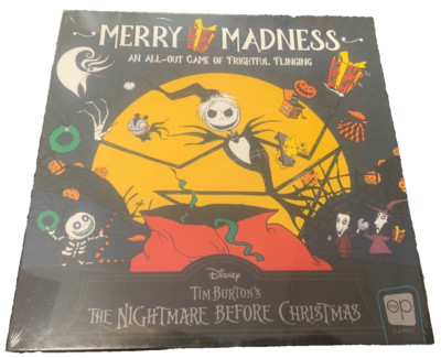The Nightmare Before Christmas Merry Madness Brettspiel Disney BRANDNEU VERSIEGELT