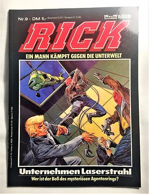 Rick Nr.9 -Ein Mann kämpft gegen die Unterwelt - Unternehmen Laserstrahl Bastei 