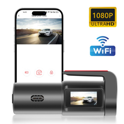 Auto Dashcam 150° 1080P KFZ Kamera APP WIFI IR G-Sensor Videorecorder DVR Cam 4K