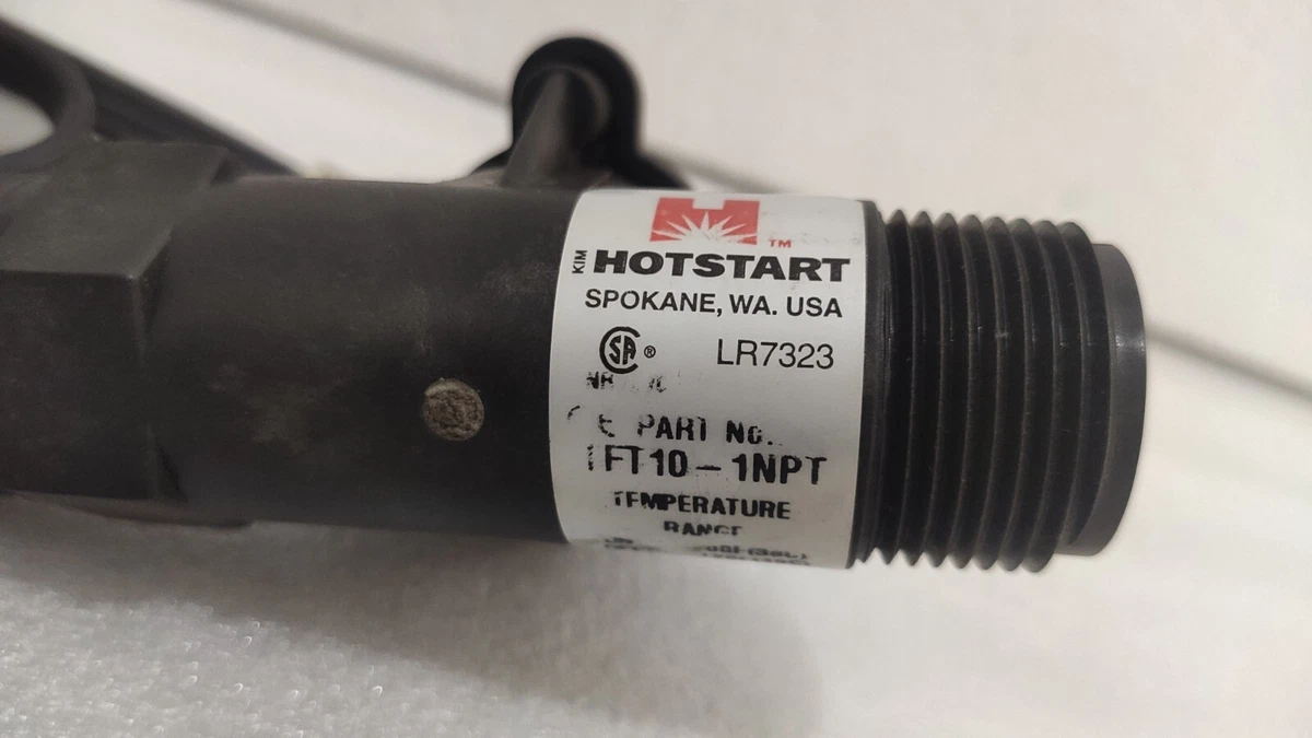 KIM HOTSTART TFT10-1NPT THERMOSTAT SWITCH | eBay