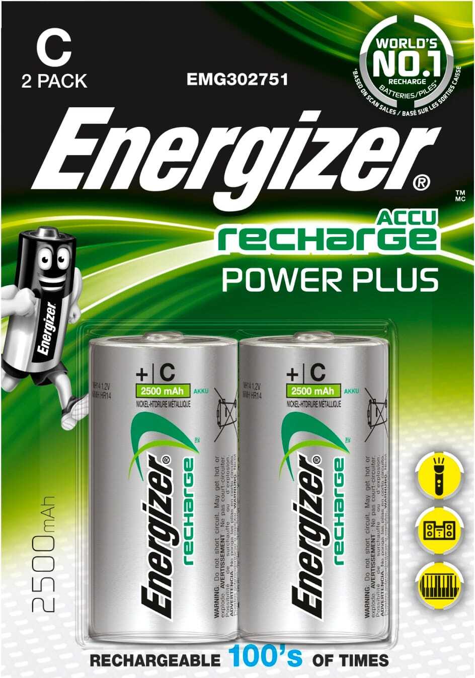Energizer Batteria Ricaricabile ACCU HR14 confezione da 2 635674