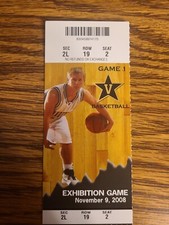 Alabama-Huntsville @ Vanderbilt Men's Basketball  11/9/2008 Unused Ticket Stub