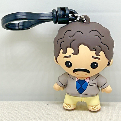 Friends Ross from 80s Mustache Clip Bag Opened Key Chain Novelty Toy Backpack